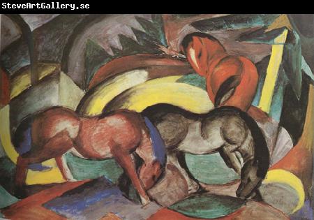 Franz Marc Three Horses (mk34)